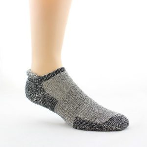 Gray Sock On A Foot