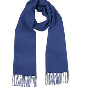 A Blue Scarf On A White Background
